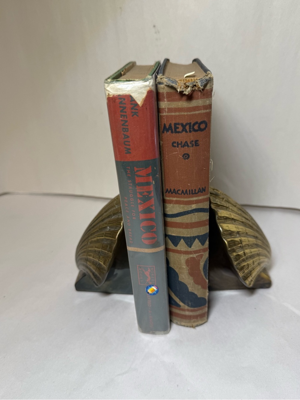 Brass Shell Decorative Bookends - Picture 9 of 10